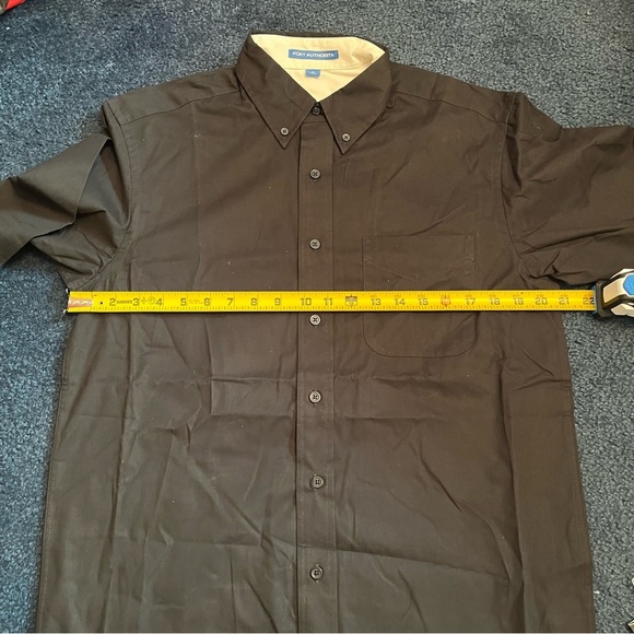 NWOT Port Authority Men’s Small Easy Care Long Sleeve Button Down Black S608 - Picture 8 of 9